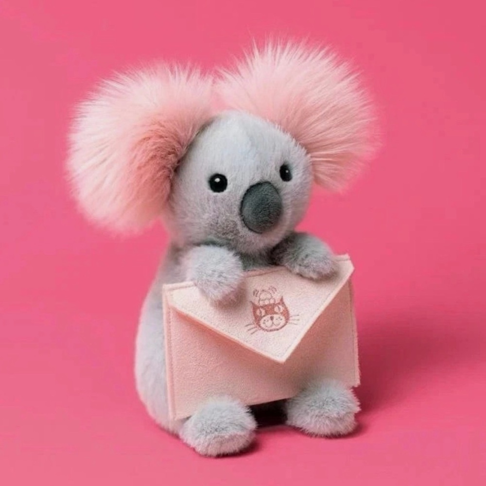 Jellycat Pink and Gray Koala Stuffed Animal